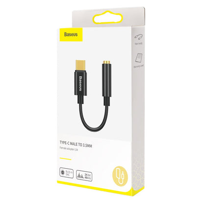 Audio Adapter USB-C - 3.5mm Baseus L54, Black CATL54-01