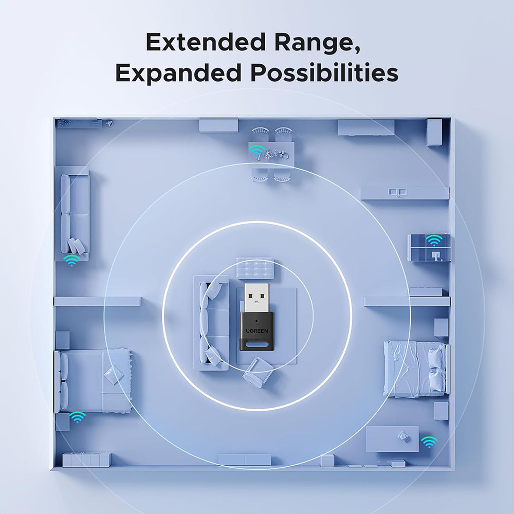 UGREEN CM748 (45134) USB Bluetooth Adapter, Black