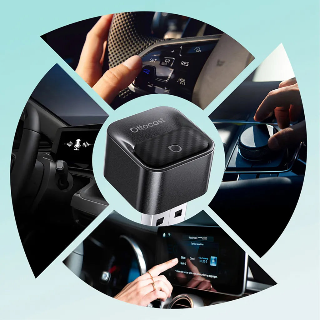 Wireless Carplay / Android Auto Adapter Ottocast Mini Pico Style B for Apple iPhone / Android Series CA525-T3