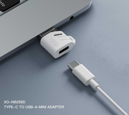 USB-C to USB-A Data and Charging Adapter XO Design NB256D, White