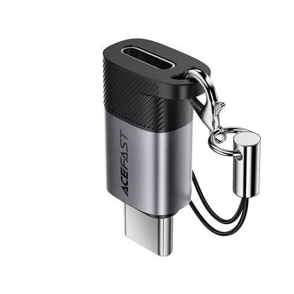 Lightning Data and Charging Adapter - USB-C Acefast J19, Gray