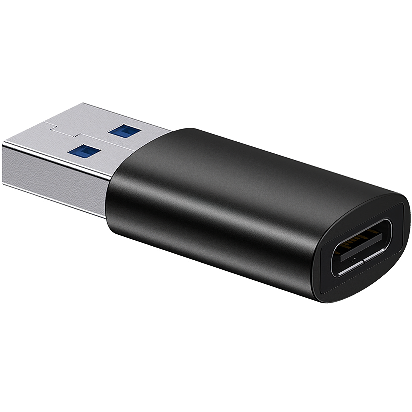 USB-C - USB-A Data and Charging Adapter Baseus Ingenuity, Black ZJJQ000101