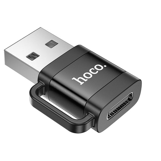 USB-C - USB-A Data and Charging Adapter HOCO UA31D, Black