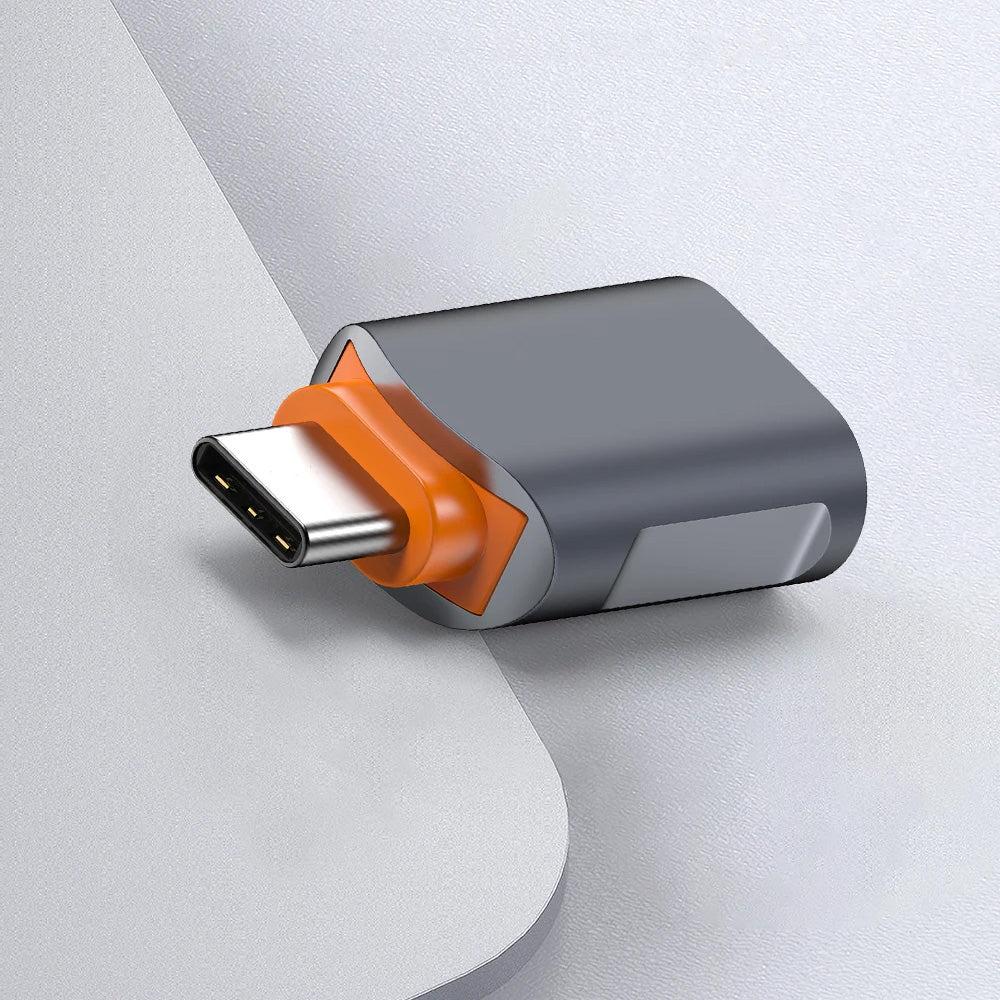 OTG USB-C to USB-A Adapter Techsuit A9 SlateVolt, Gray Orange