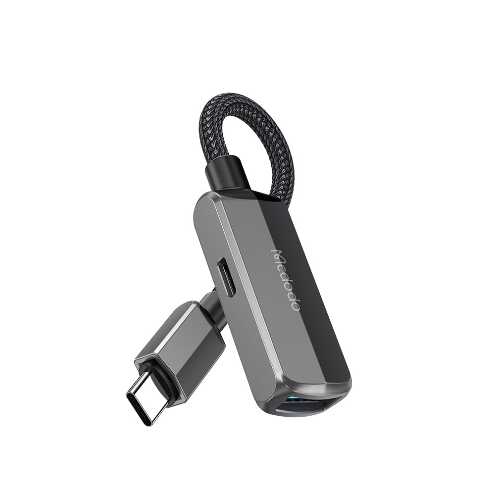 OTG Adapter USB-C - USB-A / USB-C McDodo CA-2830, Gray