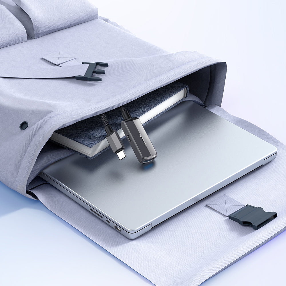 OTG Adapter USB-C - USB-A / USB-C McDodo CA-2830, Gray