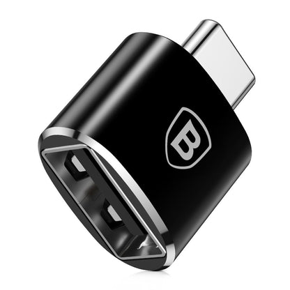 Baseus USB-A - USB-C OTG Adapter, Black CATOTG-01