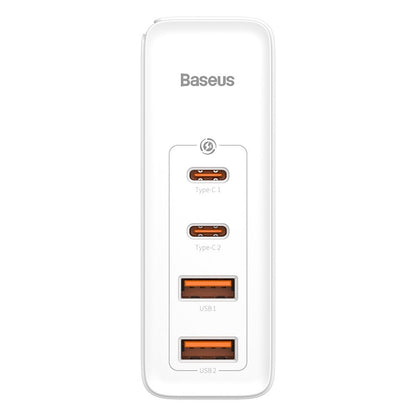 Baseus GaN2 Pro Network Charger, 100W, 3A, 2 x USB-A - 2 x USB-C, White CCGAN2P-L02