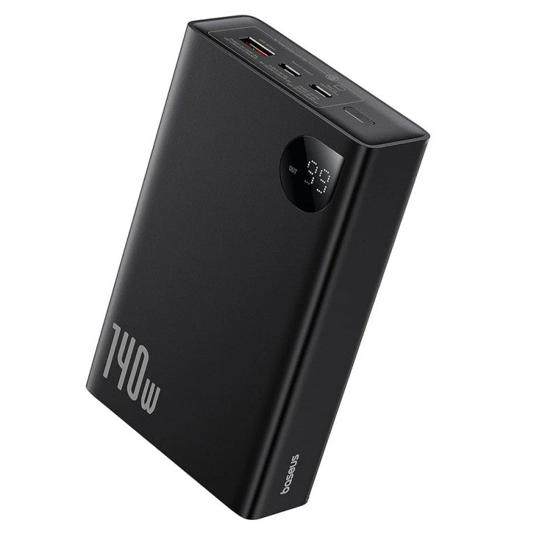 Baseus Adaman External Battery, 24000mAh, 140W, QC + PD, 1 x USB-C - 2 x USB-A, Black P10021508113-00