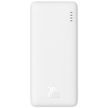 Baseus Airpow External Battery, 10000mAh, 20W, QC + PD, 1 x USB-A - 1 x USB-C, White