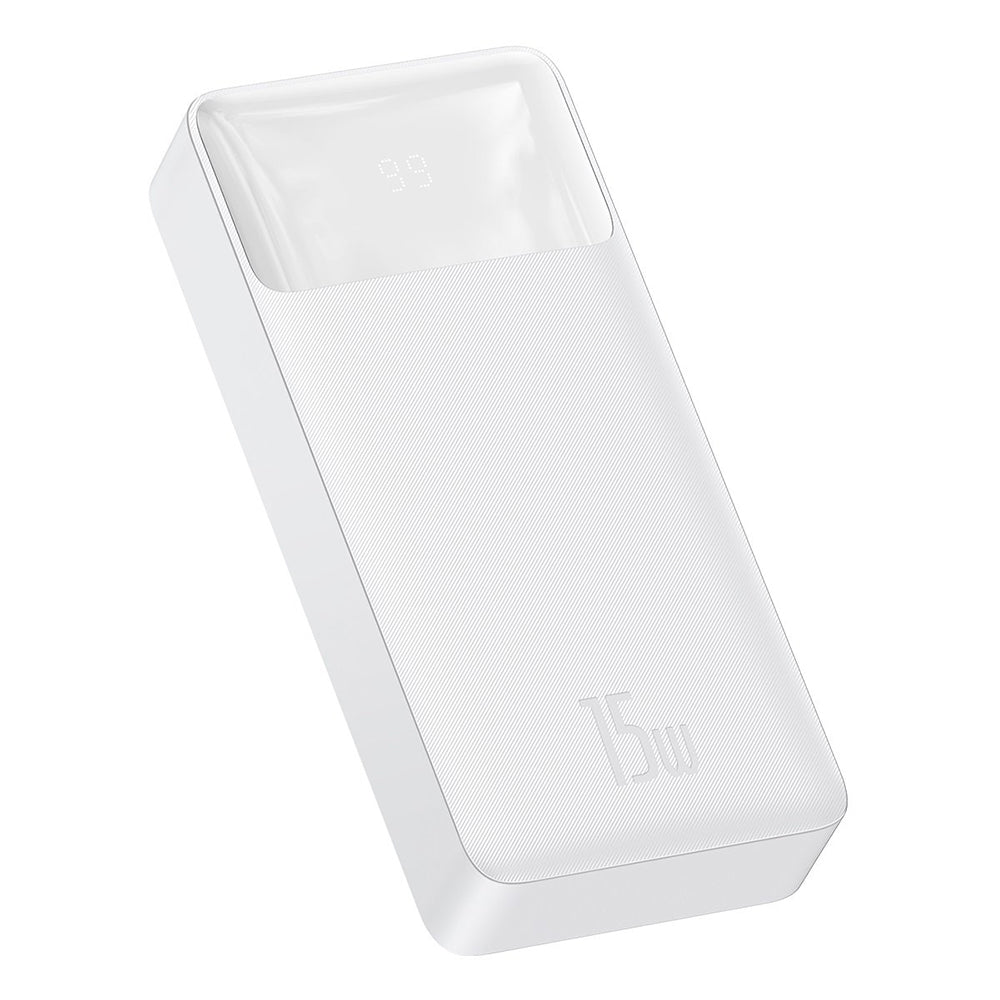 Baseus Bipow External Battery, 20000mAh, 15W, 1 x USB-C - 2 x USB-A, White PPBD050102