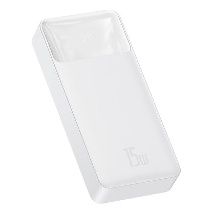 Baseus Bipow External Battery, 20000mAh, 15W, 1 x USB-C - 2 x USB-A, White PPBD050102