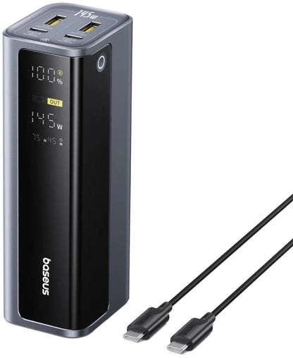 Baseus EnerGeek GP12 External Battery, 20800mAh, 145W, QC + PD, 2 x USB-A - 2 x USB-C, Gray P10082109813-00