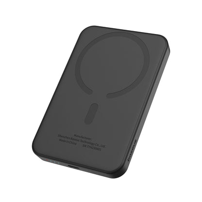 Baseus Magnetic Mini Wireless External Battery, 5000mAh, 20W, PD + FQI, 1 x QI - 1 x USB-C, Black P10022107113-00