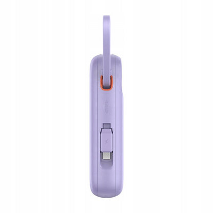 External Battery Baseus Qpow2, 10000mAh, 30W, QC + PD, 1 x USB-A - 3 x USB-C, Purple P10055008513-00