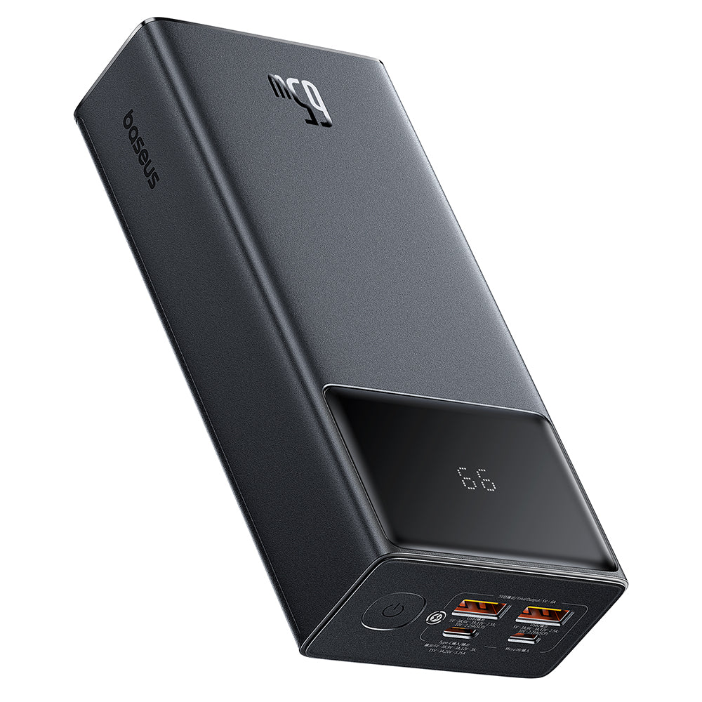 Baseus Star Lord External Battery, 30000mAh, 65W, QC + PD, 1 x USB-C - 2 x USB-A, Black P10022908113-00