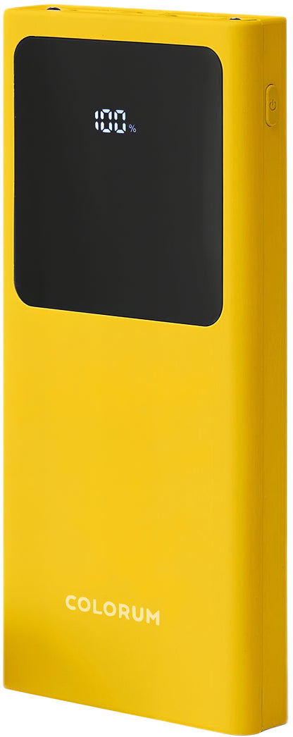 Colorum CPB10-02 External Battery, 10000mAh, 10W, 2 x USB-A, Yellow