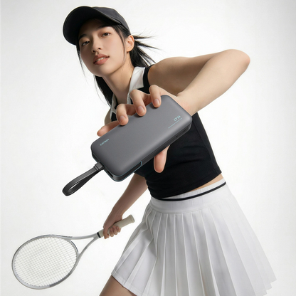 Cuktech LPB200N External Battery, 20000mAh, 40W, QC + PD, 1 x USB-A - 2 x USB-C, Black
