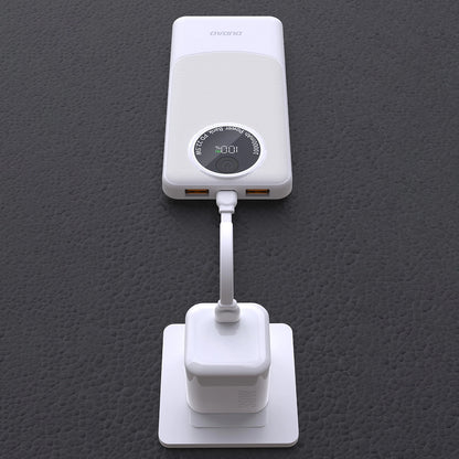 Dudao K12 External Battery, 10000mAh, 22.5W, QC + PD, 1 x USB-C - 2 x USB-A, Black