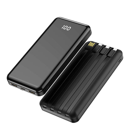 Forever TB-411 External Battery, 10000mAh, 10W, 1 x Lightning - 1 x microUSB - 1 x USB-C - 2 x USB-A, Black