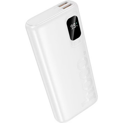 HOCO J158 Pro Runner External Battery, 10000mAh, 22.5W, QC + PD, 1 x USB-C - 2 x USB-A, White