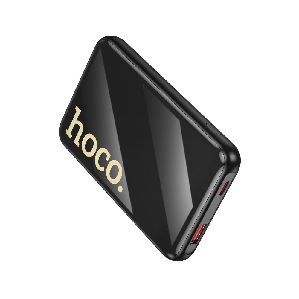HOCO Q37 External Battery, 10000mAh, 22.5W, QC + PD, 1 x Lightning - 1 x USB-A - 2 x USB-C, Black