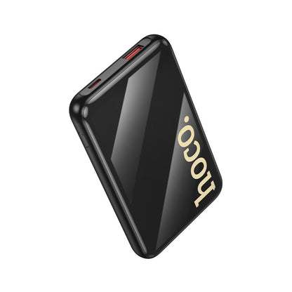 HOCO Q37 External Battery, 10000mAh, 22.5W, QC + PD, 1 x Lightning - 1 x USB-A - 2 x USB-C, Black