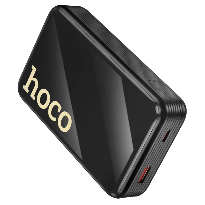 HOCO Q37A External Battery, 20000mAh, 22.5W, QC + PD, 1 x Lightning - 1 x USB-A - 2 x USB-C, Black