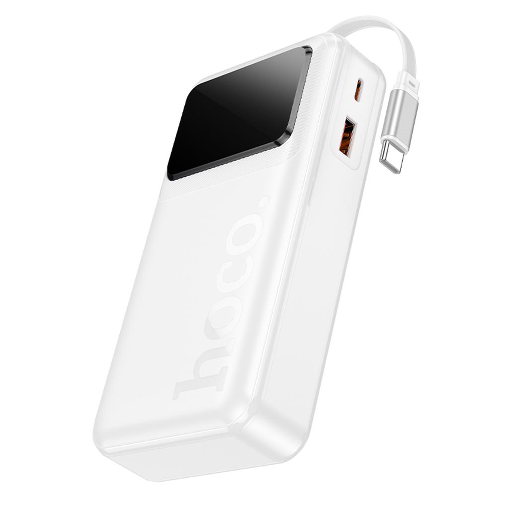 HOCO Q41 External Battery, 20000mAh, 22.5W, QC + PD, 1 x USB-A - 2 x USB-C, White
