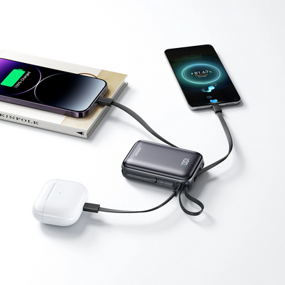 Joyroom JR-PBF29 External Battery, 20000mAh, 22.5W, QC + PD, 1 x Lightning - 2 x USB-C, Black