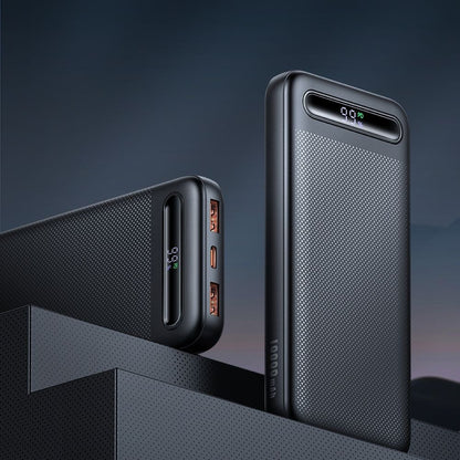 McDodo MC-3881 Star External Battery, 10000mAh, 22.5W, QC + PD, 2 x USB-A - 1 x USB-C, Black