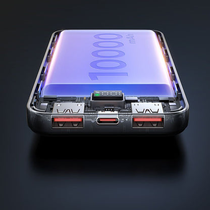 McDodo MC-4220 External Battery, 10000mAh, 22.5W, QC + PD, 2 x USB-A - 1 x USB-C, Black