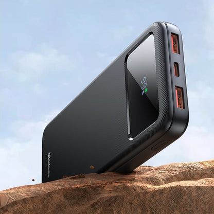 McDodo MC-4220 External Battery, 10000mAh, 22.5W, QC + PD, 2 x USB-A - 1 x USB-C, Black