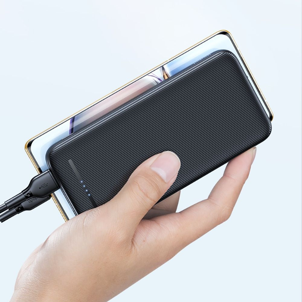 McDodo MC-4631 External Battery Online, 10000mAh, 10W, 2 x USB-A - 1 x USB-C, Black