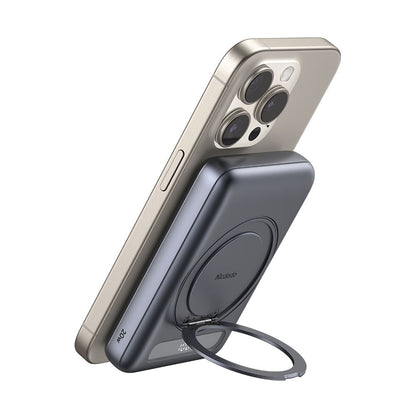 McDodo MC-8371 Meta Wireless External Battery, 10000mAh, 20W, PD + FQI, 1 x QI - 1 x USB-C, Grey