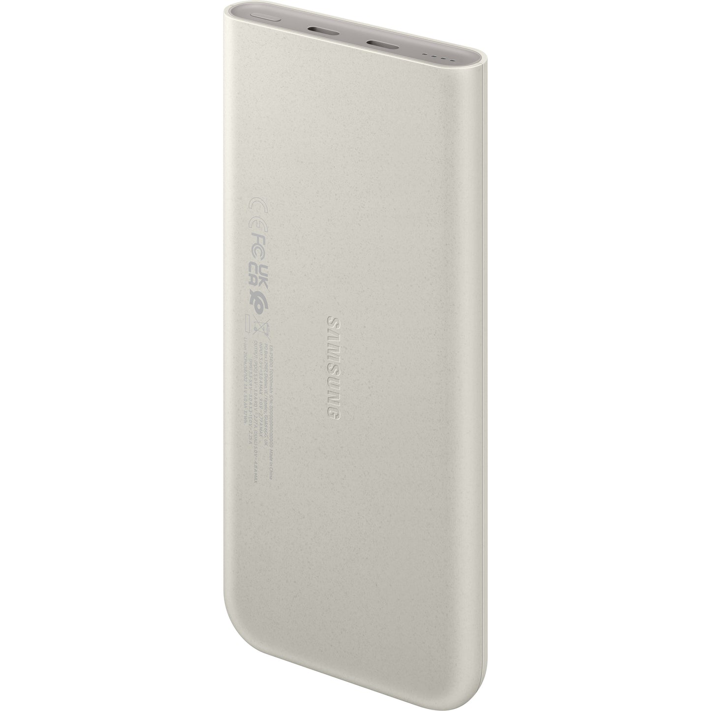 Samsung External Battery, 10000mAh, 25W, PD, 2 x USB-C, Beige EB-P3400XUEGEU