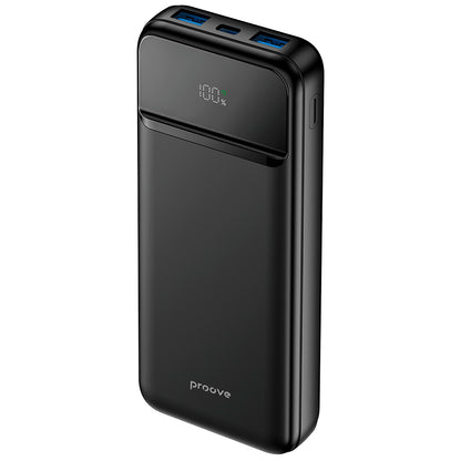 Proove Illuminator 2 External Battery, 10000mAh, 22.5W, QC + PD, 2 x USB-A - 1 x USB-C, Black PBIP10212201