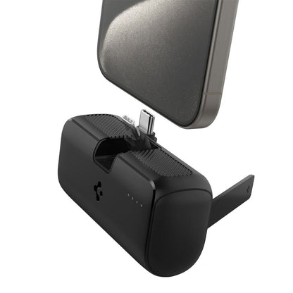 Spigen External Battery, 5000mAh, 22.5W, PD, 1 x USB-C, Black