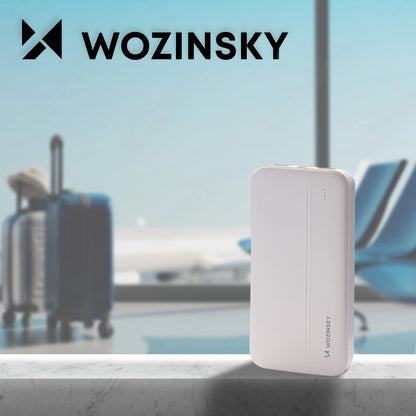External Battery WZK WPBWE1, 10000mAh, 10W, 2 x USB-A, White