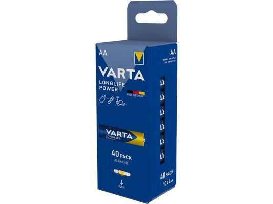 Varta Longlife Power 4906 Battery, AA / LR6, Set of 40 pieces