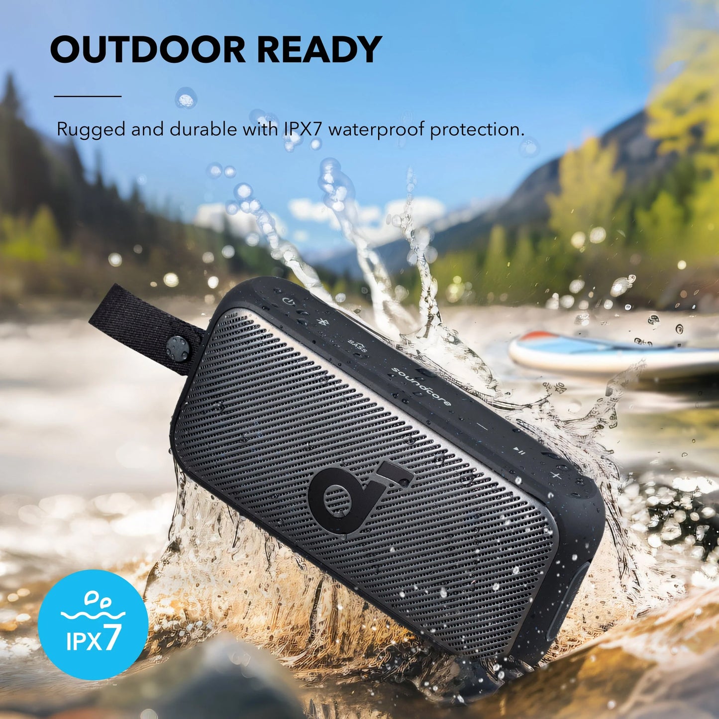 Anker SoundCore Motion 300 Portable Bluetooth Speaker, 30W, TWS, Waterproof, Black A3135011