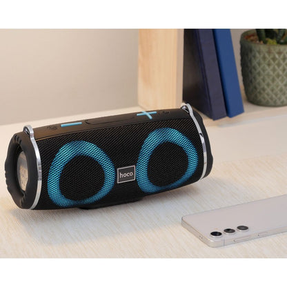 HOCO HC12 Portable Bluetooth Speaker, 10W, RGB, Waterproof, Black