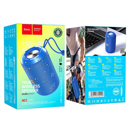 HOCO HC1 Portable Bluetooth Speaker, 5W, TWS, Waterproof, Blue