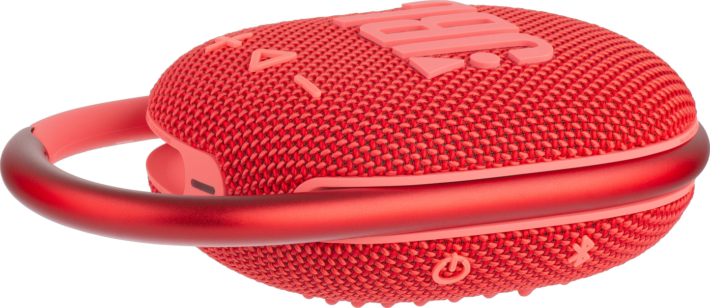 Portable Bluetooth Speaker JBL Clip 4, 5W, Pro Sound, Waterproof, Red JBLCLIP4RED