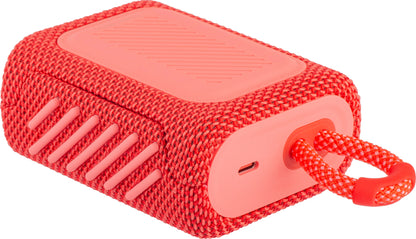 JBL GO 3 Portable Bluetooth Speaker, 4.2W, Pro Sound, Waterproof, Red JBLGO3RED