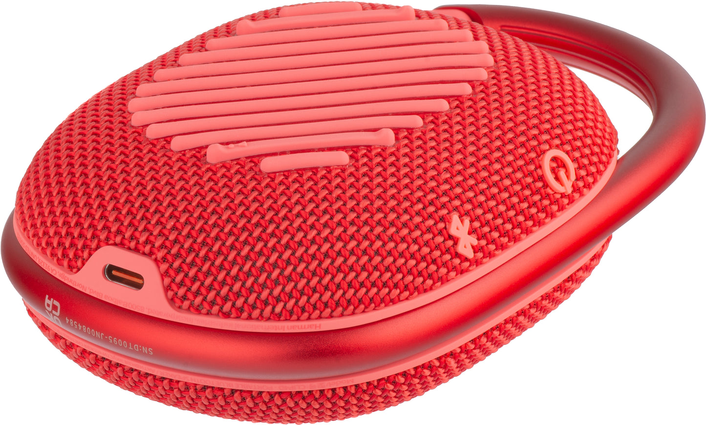 JBL Clip 4 Portable Bluetooth Speaker, 5W, Pro Sound, Waterproof, Red, Resealed JBLCLIP4RED