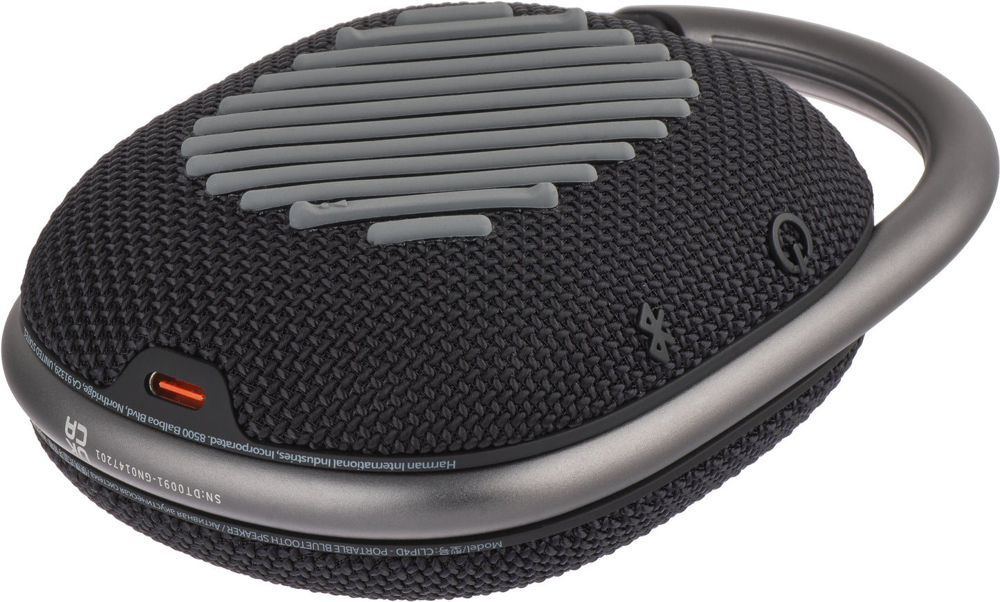 Portable Bluetooth Speaker JBL Clip 4, 5W, Pro Sound, Waterproof, Black JBLCLIP4BLK