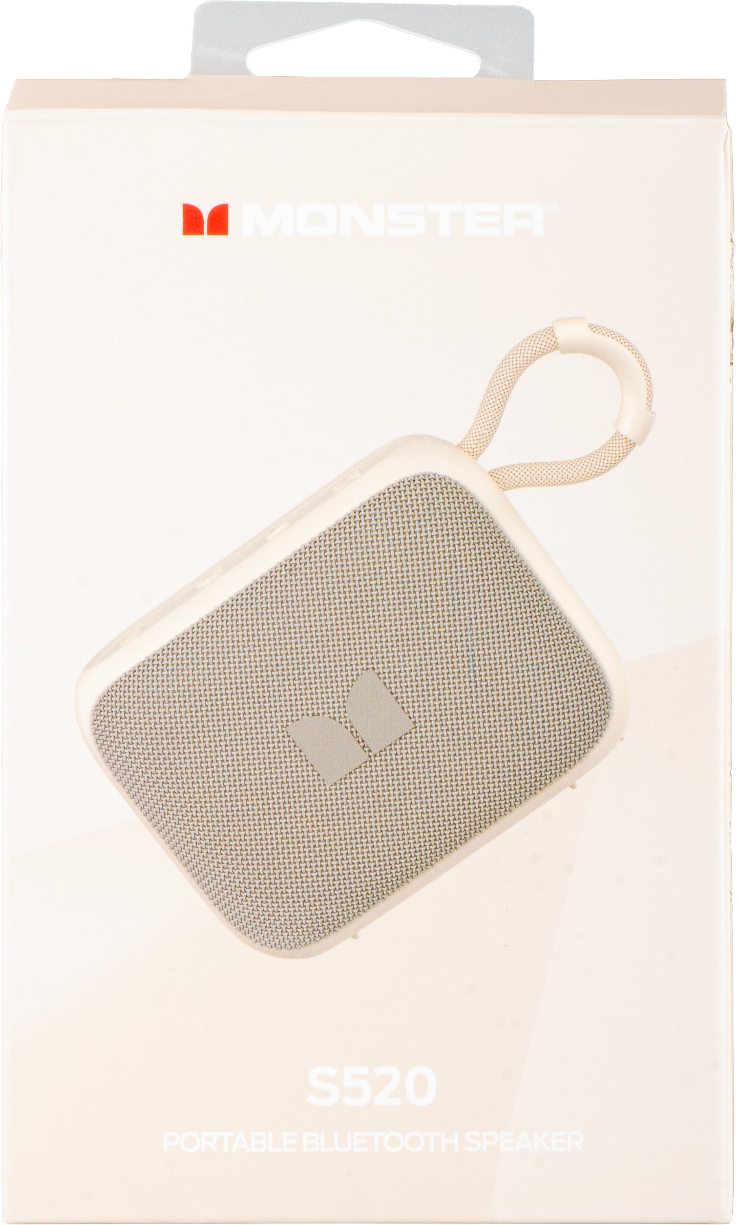 Monster S520 Portable Bluetooth Speaker, 5W, TWS, RGB, Waterproof, Light Cream