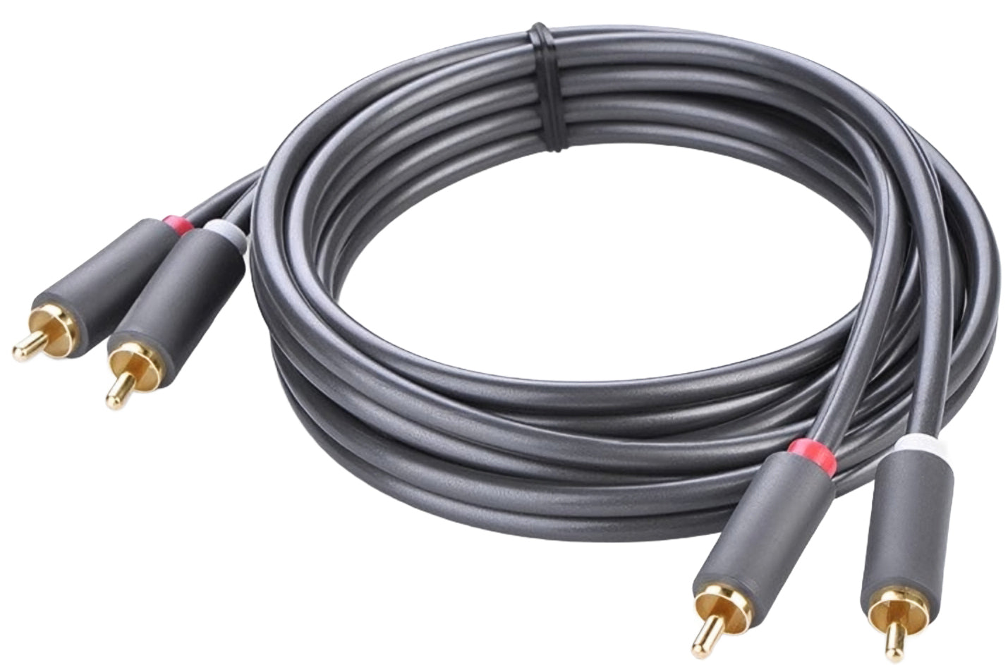 UGREEN AV104 Audio Cable, 2 x RCA - 2 x RCA, 5m, Black