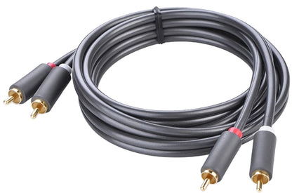 UGREEN AV104 Audio Cable, 2 x RCA - 2 x RCA, 5m, Black